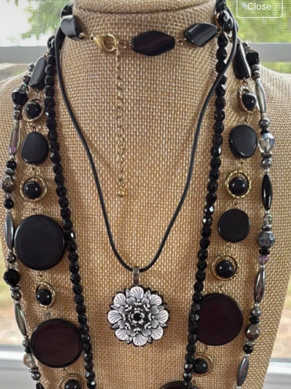 Sparkling Black Necklace Bundle with Bonus!